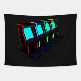 Voxel Arcade Tapestry