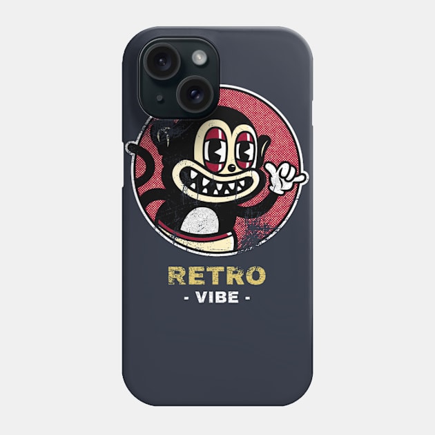 Retro vibe monkey Phone Case by Sloop