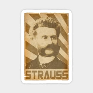 Johann Strauss II Retro Propaganda Magnet