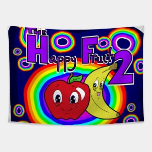 The Happy Fruit Rainbow Tapestry