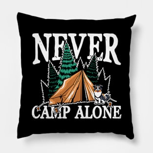 Never camp alone Pillow