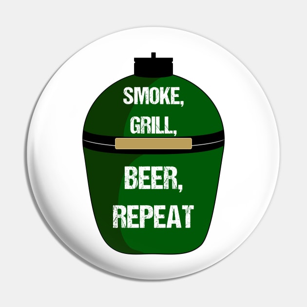 "Smoke, Grill, Beer, Repeat" BBQ Pin by nickmelia18