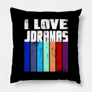 I love J Dramas with color bars Pillow