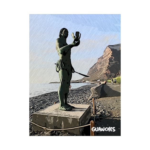 Los Guanches canarios La Gomera statue by lagomeratravel