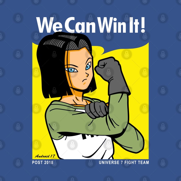 Japanese Anime Manga Android Superhero We Can Do It Parody Meme by BoggsNicolas