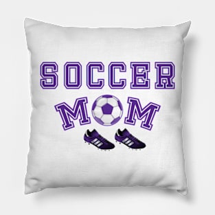 Soccer Mom Purple Pillow