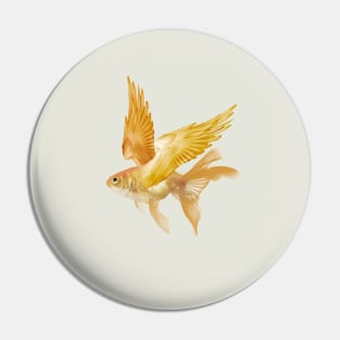 Flying Goldfish Pin