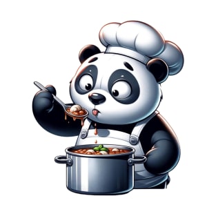 hef Panda - Culinary Maestro - Adorable Cooking Panda Shirt T-Shirt