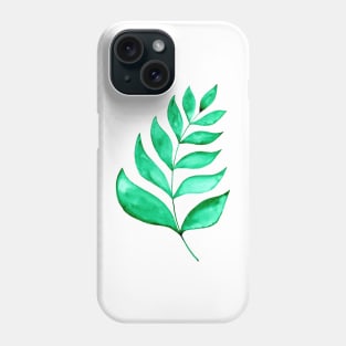 Simple branch - green Phone Case