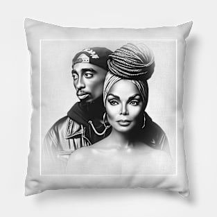 Pac Janet poetic Pillow