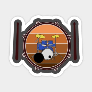 bass drum and drum kit Magnet