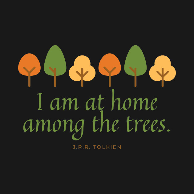 Discover I am at Home Among the Trees // Tree Line - I Am At Home Among The Trees - T-Shirt