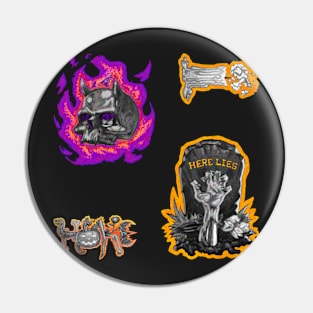 Halloween Undead Fire Pack 3 Pin