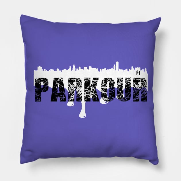 Parkour - my city my rules Pillow by MIDesign