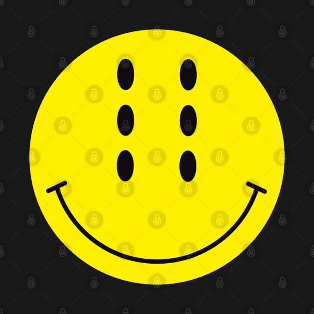 Six-Eyed Smiley Face, Small by Niemand