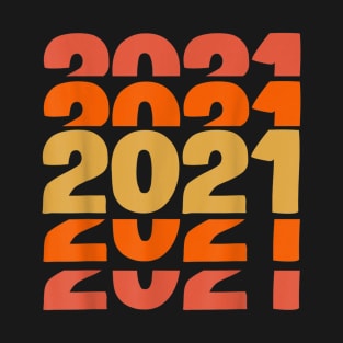 2021 New Years Retro Design T-Shirt