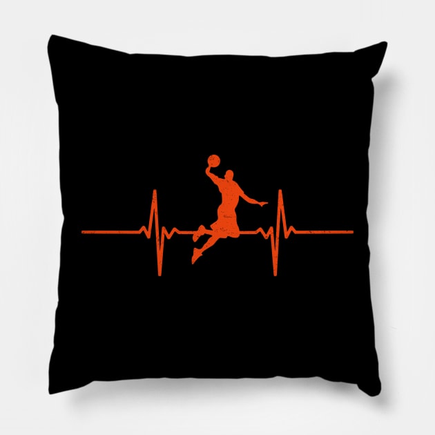 funny basketball Pillow by Mandala Project