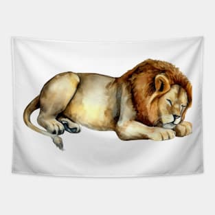 Sleeping lion Tapestry