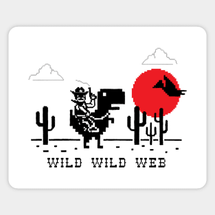 Offline - Unable to connect to the internet - Dino Game Sticker Sticker  for Sale by FoxBrother