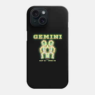 Gemini 7b Black Phone Case