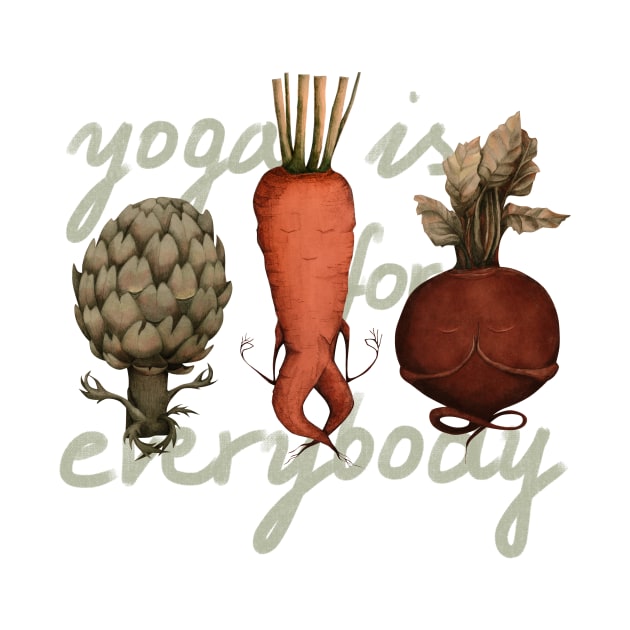 vegetables yoga by KindSpirits