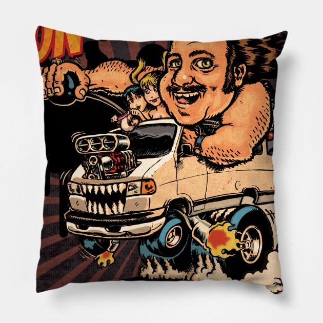 Ron Jeremy Greatest Hits Pillow by KillerRabbit