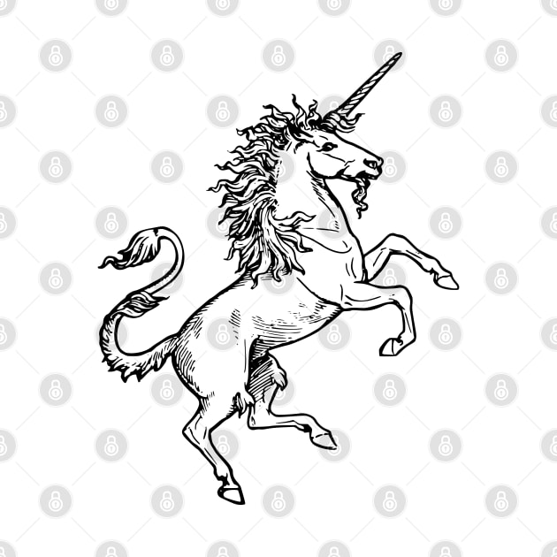 Vintage Heraldic Unicorn by Vintage Boutique