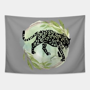 Jaguar silhouette Tapestry