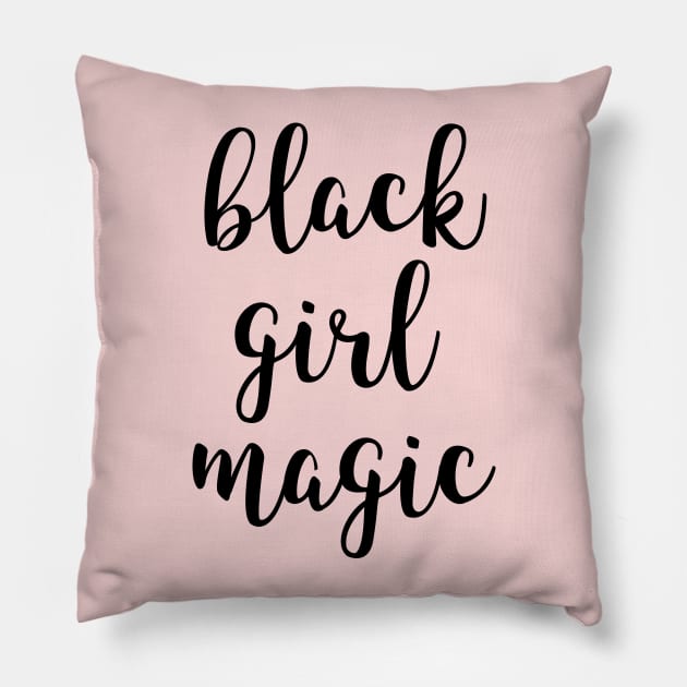 Black Girl Magic Pillow by gatherandgrace