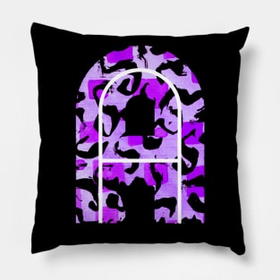 Abstract Letter A Watercolour Leopard Print Alphabet Pillow