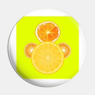 Lemon Snowmen Pin