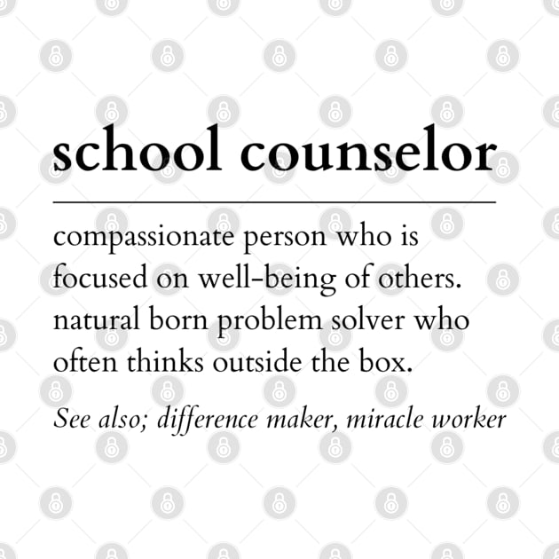 School Counselor Noun by IndigoPine