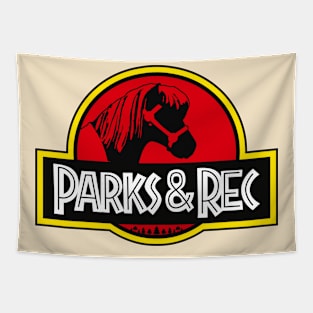 Parks and Rec - Parody Logo With Lil Sebastian Tapestry