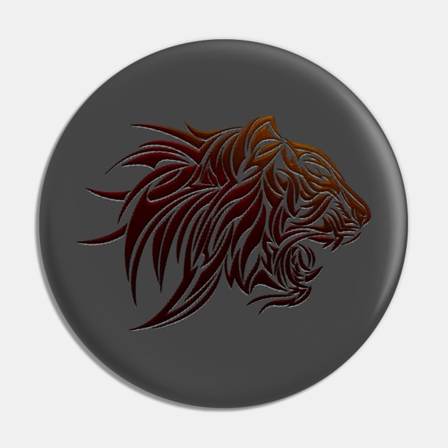 Cool Lion Tribal Pin by aaallsmiles