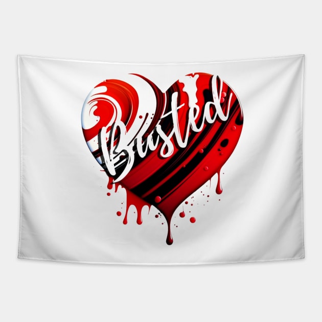 Tart Heart Busted Tapestry by TheArtfulAllie