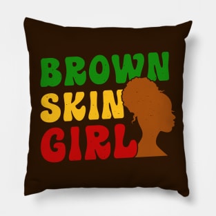 Brown Skin Girl Pillow