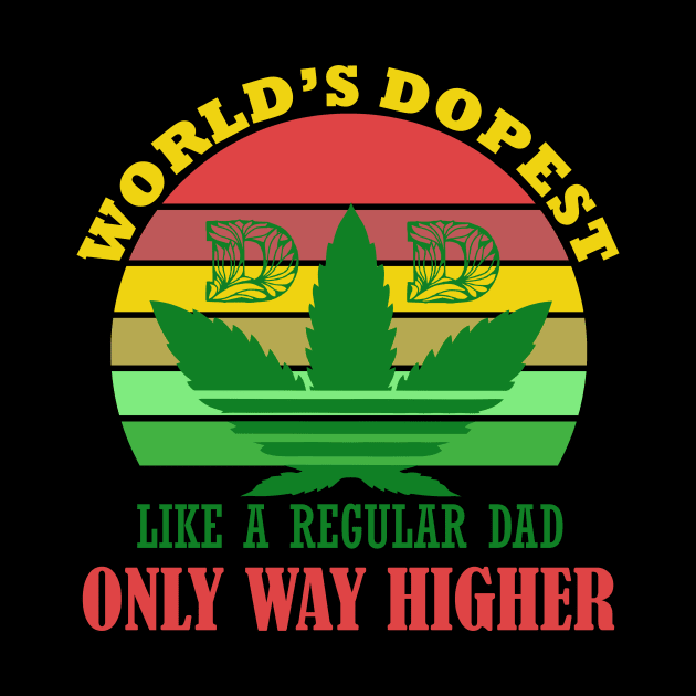 world's dopest dad retro by RedLineStore