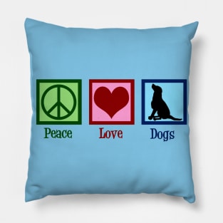 Peace Love Dogs Pillow