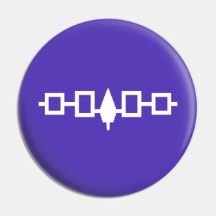 Iroquois Confederacy Flag #4 Pin