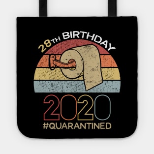 28th Birthday 2020 Quarantined Social Distancing Funny Quarantine Tote