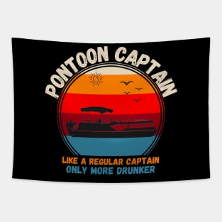 Pontoon Captain Like A regular Captain Only More Drunker Tapestry