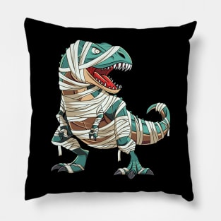 Spooky Mummy Dinosaur Halloween Costume for Kids Boys Pillow