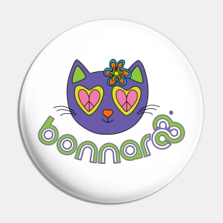 Bonnaroo music festival hippie cat ready to Roo Pin