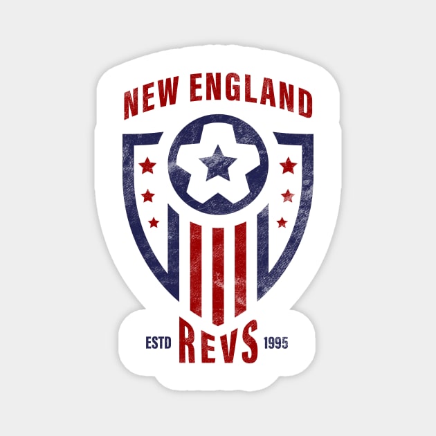 New England soccer team, Start the Revolution! Magnet by BooTeeQue