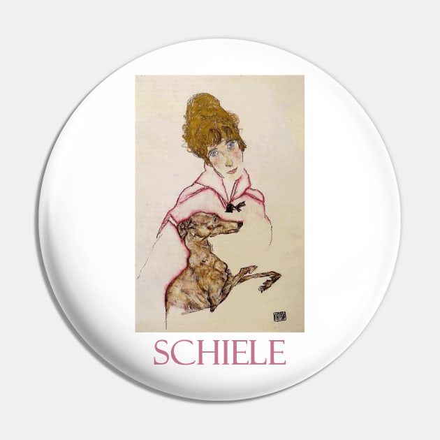 Woman with Greyhound, Edith Schiele (1916) by Egon Schiele Pin by Naves