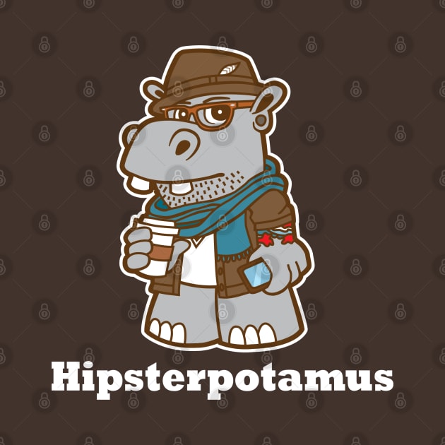 Hipsterpotamus by DetourShirts