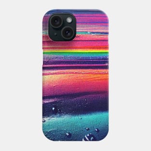 Liquid Colors Flowing Infinitely - Heavy Texture Swirling Thick Wet Paint - Abstract Inspirational Rainbow Drips Phone Case