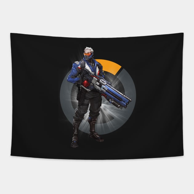 Soldier 76 T-shirt Tapestry by Danion