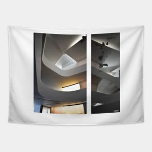 architectural digest in interior white design museum gallery ecopop art photo Tapestry