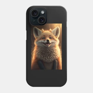 Cool portrait of a cute Fox Phone Case